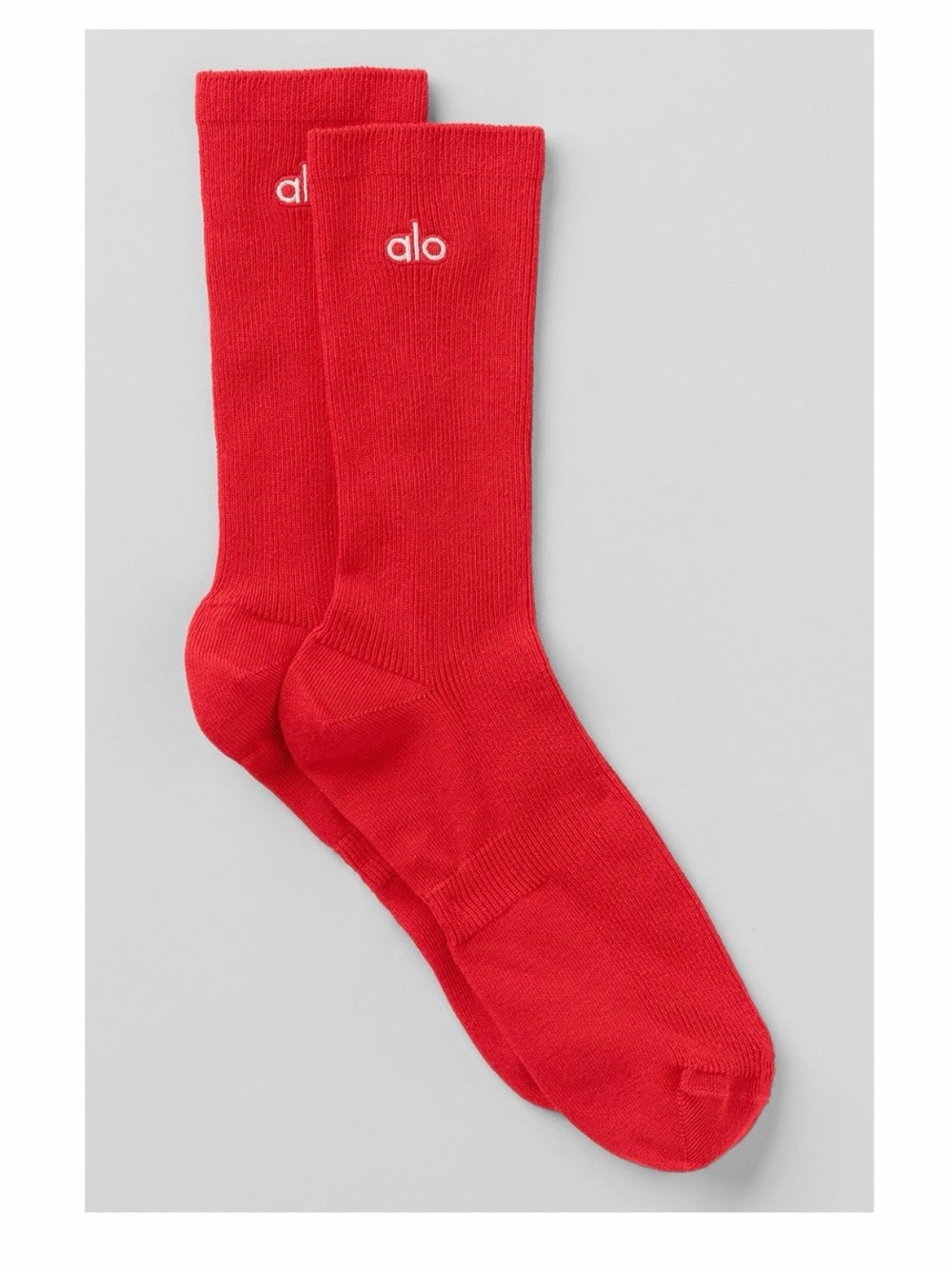 NWT Alo Unisex Half-Crew Understated Sock